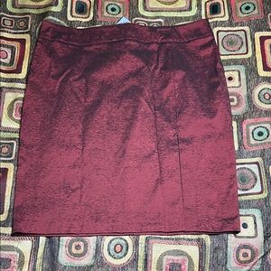 Cache Deep Red Pencil Skirt